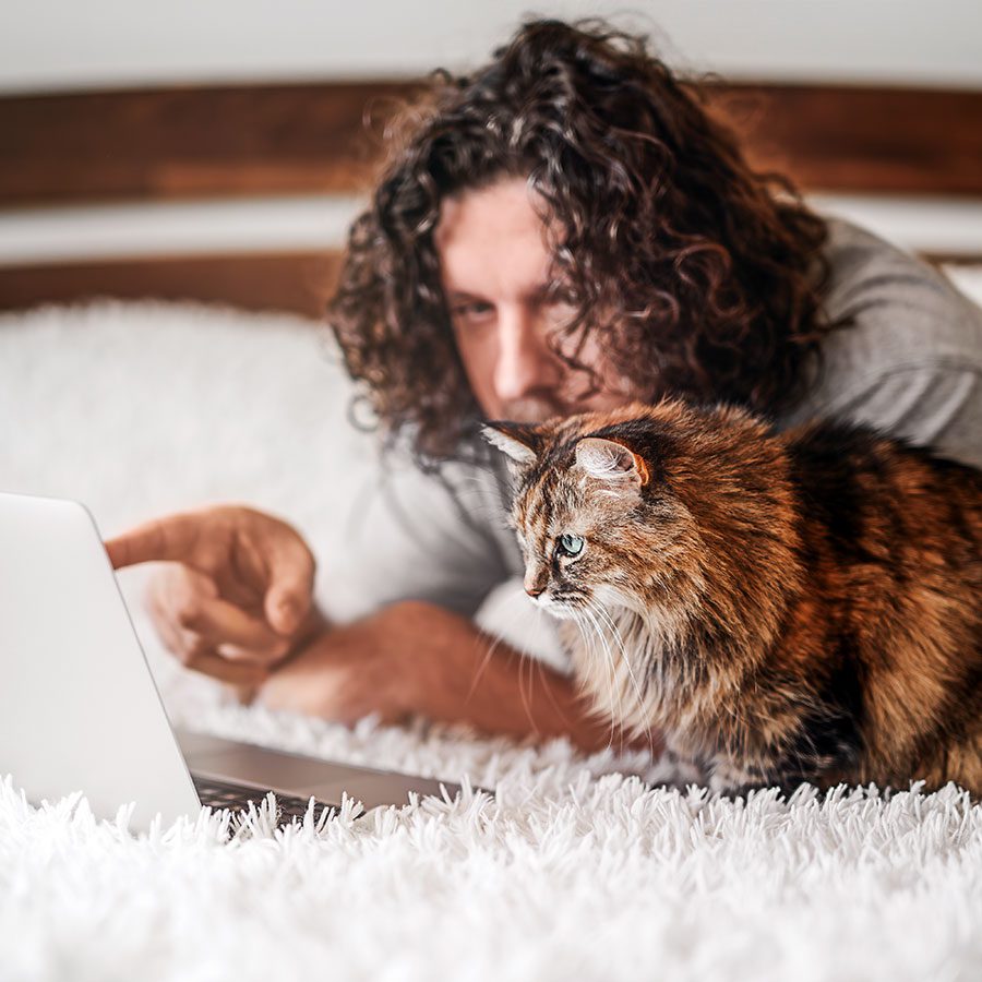 Man And His Cat Exploring Pet Insurance Options